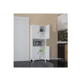Gökberk GB-6004 %100 Mdf 4 Kapaklı Fırın Bölmeli Çok Amaçlı Dolap