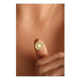 Gökdeniz 925 925 Ayar Altın Kaplama Güneş Model Kadın Gümüş Kolye