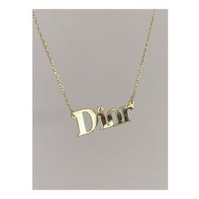 Gökdeniz 925 925 Ayar Dior Yazılı Kadın Gümüş Kolye