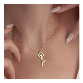 Gökdeniz 925 925 Ayar Yoga Model Kadın Gümüş Kolye