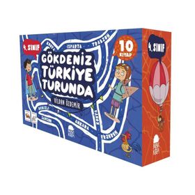 Gökdeniz Türkiye Turunda 4. Sınıf Seti - 10 Kitap - Vildan Özdemir