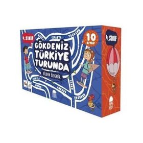 Gökdeniz Türkiye Turunda 4. Sınıf Seti - 10 Kitap - Vildan Özdemir