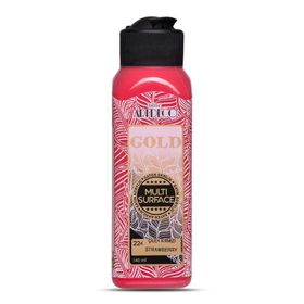 Gold 224 Çilek Kırmızı 140 ml Multi Surface Saten Akrilik Boya
