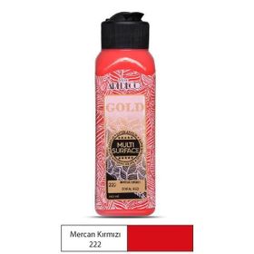 Gold 224 Çilek Kırmızı 140 ml Multi Surface Saten Akrilik Boya