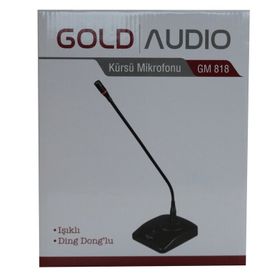 Gold Audio GM-818 Işıklı Ding Donglu Kürsü Mikrofonu