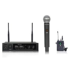 Gold Audio U-626EY Çiftli Uhf Kablosuz El ve Yaka Mikrofonu