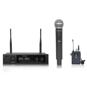 Gold Audio U-626EY Çiftli Uhf Kablosuz El ve Yaka Mikrofonu