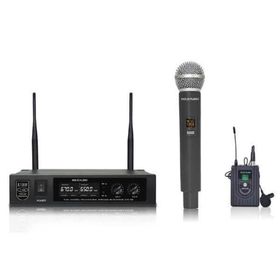Gold Audio U-626EY Çiftli Uhf Kablosuz El ve Yaka Mikrofonu