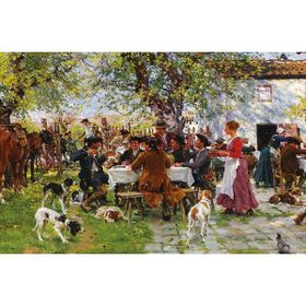 Gold Avcıların Öğle Yemeği 1000 Parça Puzzle