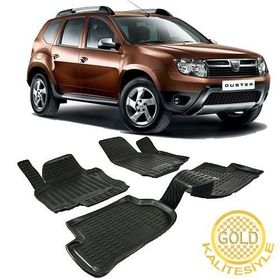 Gold Dacia Duster 2010-2017 3d Havuzlu Paspas