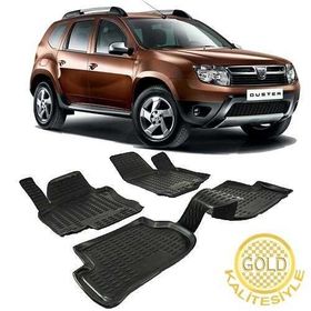 Gold Dacia Duster 2010-2017 3d Havuzlu Paspas