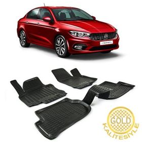 Gold Fiat Egea Sedan 2014-2020 3d Havuzlu Paspas