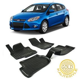 Gold Ford Focus 3 2010-2014 3d Havuzlu Paspas