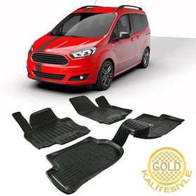 Gold Ford Tourneo Courier 2014-2020 3d Havuzlu Paspas