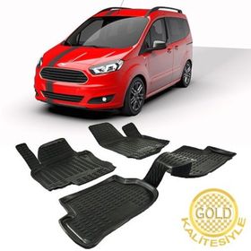 Gold Ford Tourneo Courier 2014-2020 3d Havuzlu Paspas