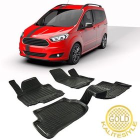 Gold Ford Tourneo Courier 2014-2020 3d Havuzlu Paspas