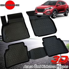 Gold Hyundai Tucson 2015-2020 3d Havuzlu Paspas