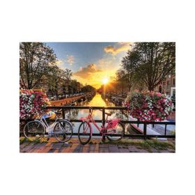 Gold Kanalda Gün Batımı (Amsterdam) 1000 Parça Puzzle