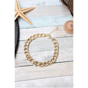 Gold Kaplama Orta Boy Gourmet Zincir Cadena Halhal