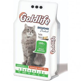 Gold Life Ekonomik Paket Vanilya Kokulu İnce Taneli 20 lt Kedi Kumu