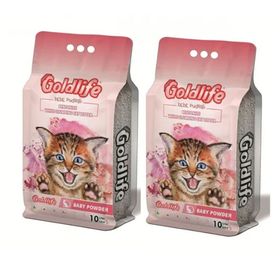 Gold Life Premium Bebe Pudralı 2x10 lt Kedi Kumu