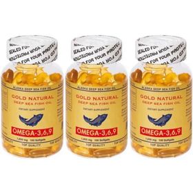Gold Natural Omega 3-6-9 1000 mg 3x100 Kapsül Balık Yağı