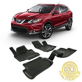 Gold Nissan Qashqai 2 2014-2020 3d Havuzlu Paspas