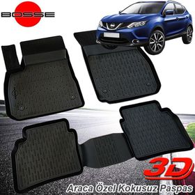 Gold Nissan Qashqai 2 2014-2020 3d Havuzlu Paspas