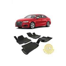 Gold Oto Aksesuar Audi A3 Sedan 3D Havuzlu Paspas 2013-2020