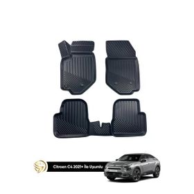Gold Oto Aksesuar Citroen C4 2010-2019 Birebir Uyumlu 3D Havuzlu Subway Oto Paspas