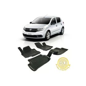 Gold Oto Aksesuar Dacia Sandero 2008-2020 3D Araca Özel Havuzlu Oto Paspas