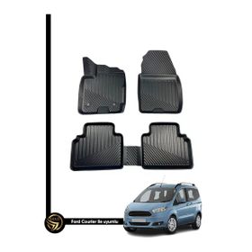 Gold Oto Aksesuar Ford Courier 2014-2022 Birebir Uyumlu 3D Havuzlu Subway Oto Paspas