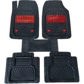 Gold Oto Aksesuar Skoda Rapid Hatchback 2013 Negro Kırmızı Oto Paspas