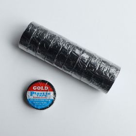 Gold Plastik Izole Elektrik Bandı Siyah 10'lu Paket