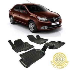 Gold Renault Symbol Sedan 2013-2018 3d Havuzlu Paspas