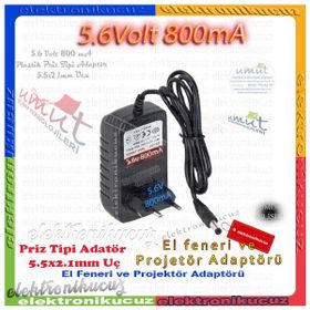 Gold Silver GS-202 5.6 Volt 800 MA Fener Projektör Şarj Aleti