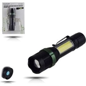 Gold Silver GS-500 Usb Şarjlı Metal Fener