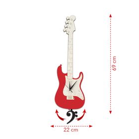 Gold Time 3002020121 Bas Gitar Dekoratif Sarkaçlı Duvar Saati