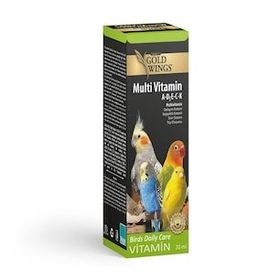 Gold Wings 20 cc Premium Multivitamin Kuşlar için Tüy Oluşum Desteği