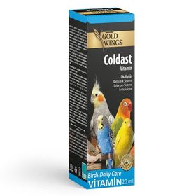 Gold Wings 20 ml Premium Coldast Kuşlar İçin Solunum Desteği Vitamin