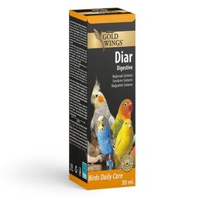 Gold Wings 20 ml Premium Diar Kuşlar İçin Sindirim Desteği