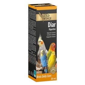 Gold Wings 20 ml Premium Diar Kuşlar İçin Sindirim Desteği