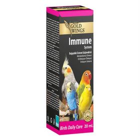 Gold Wings 20 ml Premium Immune Kuşlar için Sistem Enfeksiyon Önleyici Vitamin