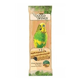 Gold Wings Classic Meyveli 10 Adet 3'lü Muhabbet Kuşu Krakeri