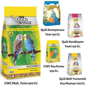 Gold Wings Classic Muhabbet Kuşu Yem ve Besin Seti
