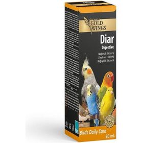 Gold Wings Premium Diar Digestive 20 ml Kuşlar için Bağışıklık Sistemi ve İshale Karşı Sıvı Vitamin