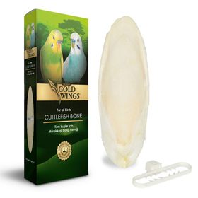 Gold Wings Premium Mürekkep Balığı Kemiği Gaga Taşı Küçük Boy Kuş Yemi