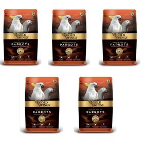 Gold Wings Premium Papağan 1 kg 5'li Kuş Yemi