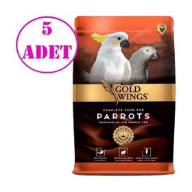 Gold Wings Premium Papağan 1 kg 5'li Kuş Yemi
