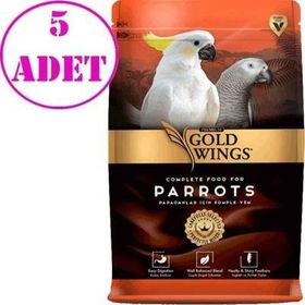 Gold Wings Premium Papağan 1 kg 5'li Kuş Yemi